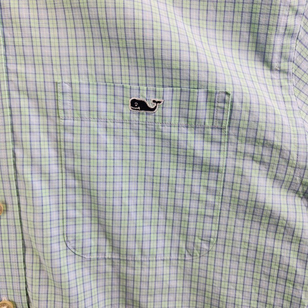 Vineyard Vines Tucker Shirt Mens S Blue Check Classic Fit Beach Preppy Yacht - Picture 4 of 16